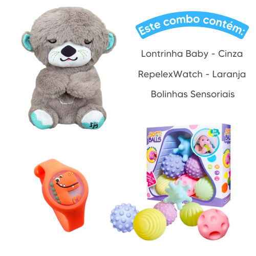 Combo Baby - Lontrinha Baby + RepelexWatch + Bolinhas Sensoriais