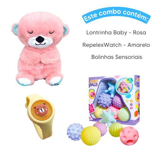 Combo Baby - Lontrinha Baby + RepelexWatch + Bolinhas Sensoriais