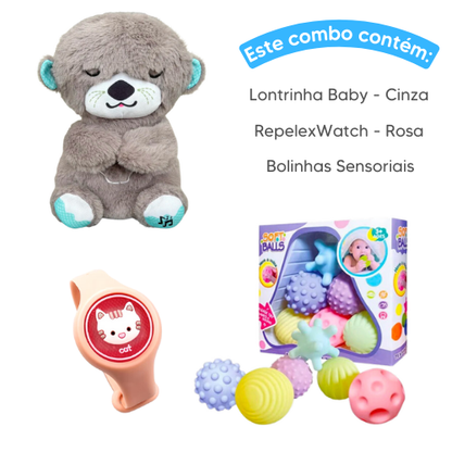 Combo Baby - Lontrinha Baby + RepelexWatch + Bolinhas Sensoriais