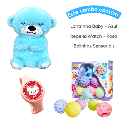 Combo Baby - Lontrinha Baby + RepelexWatch + Bolinhas Sensoriais