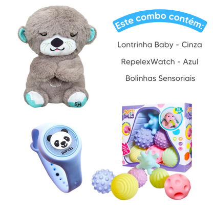 Combo Baby - Lontrinha Baby + RepelexWatch + Bolinhas Sensoriais