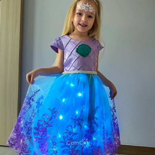 Vestido de Princesas Brilhante - Brilhando com Estilo!