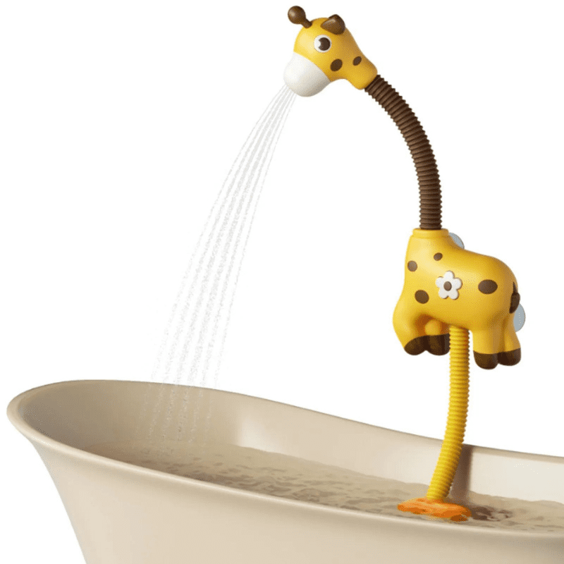 Chuveirinho Girafa – Diversão e Estímulo na Hora do Banho! 🦒🚿