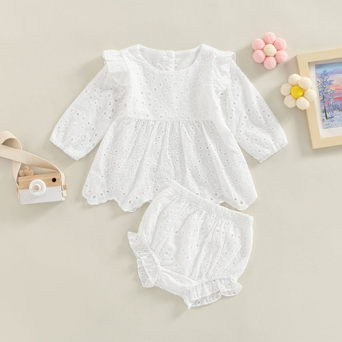 Conjunto Vestido + Shortinho | 0-24 Meses