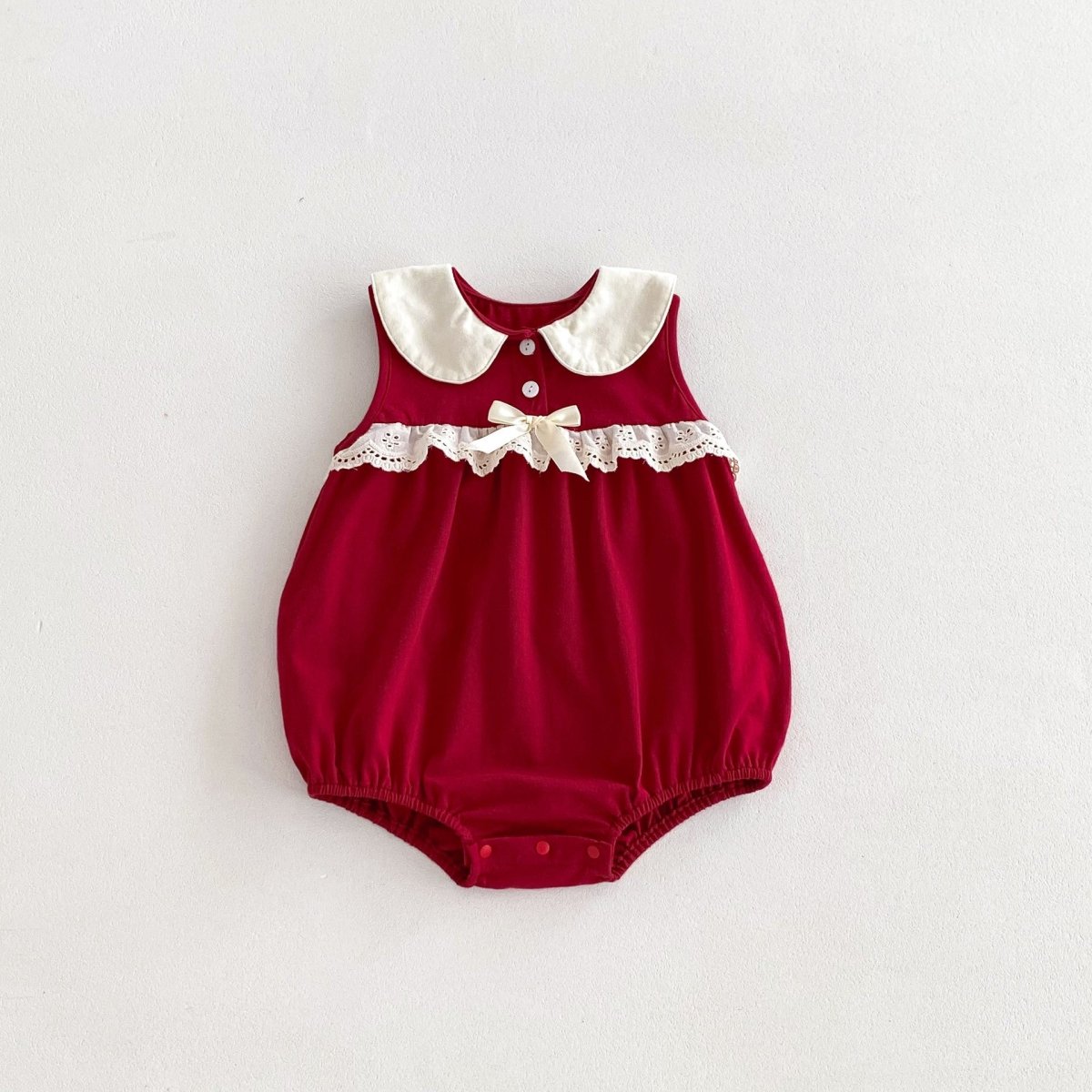 Macacão Vermelho Básico | 3M - 24 Meses - Betina Baby