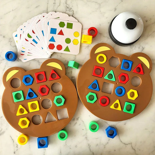 Jogo Educativo de Correspondência Geométrica Montessori