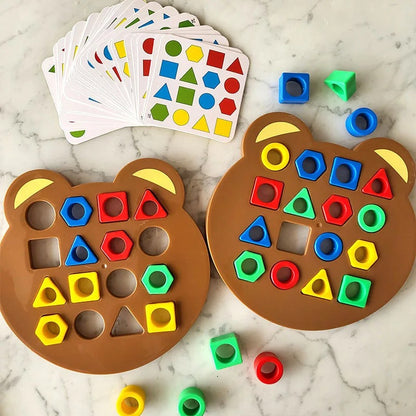 Jogo Educativo de Correspondência Geométrica Montessori