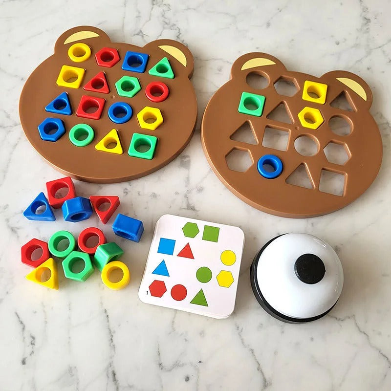 Jogo Educativo de Correspondência Geométrica Montessori