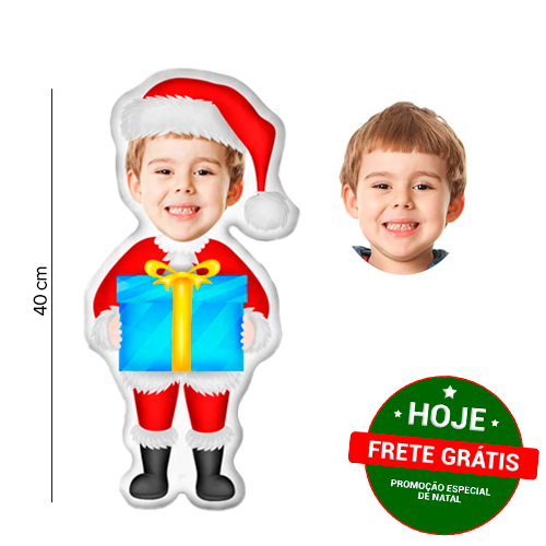 Almofada de Natal - Personalize com o rostinho do seu pequeno!