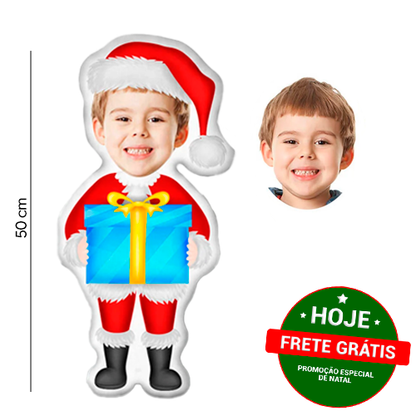 Almofada de Natal - Personalize com o rostinho do seu pequeno!