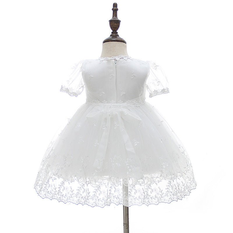 Vestido Batizado Renda Tule | 0-24 Meses