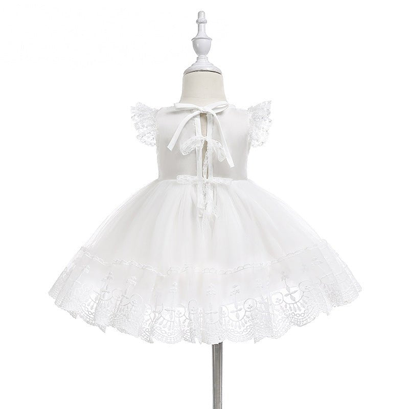 Vestido Batizado Tule + Touca | 0-24 Meses