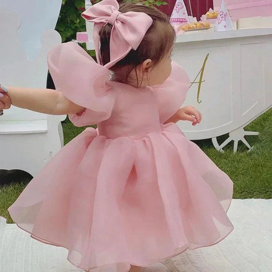 Vestido de Festa Cetim | 9M - 2 Anos - Betina Baby