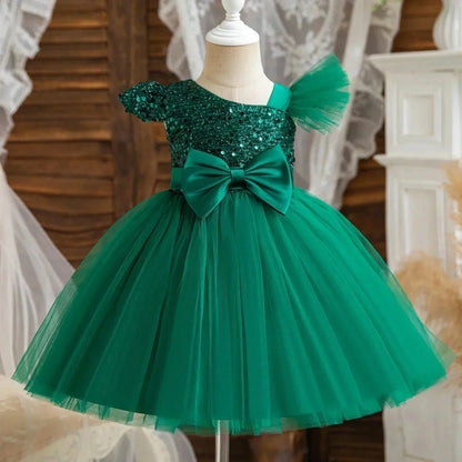 Vestido de Festa Glitter Tule | 9M - 3 Anos - Betina Baby