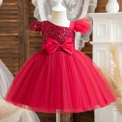 Vestido de Festa Glitter Tule | 9M - 3 Anos - Betina Baby