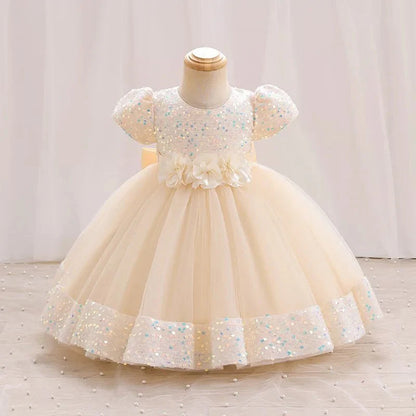 Vestido de Festa Princesa Brilhoso | 6M-5 Anos - Betina Baby