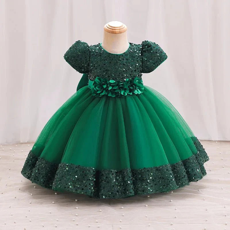 Vestido de Festa Princesa Brilhoso | 6M-5 Anos - Betina Baby