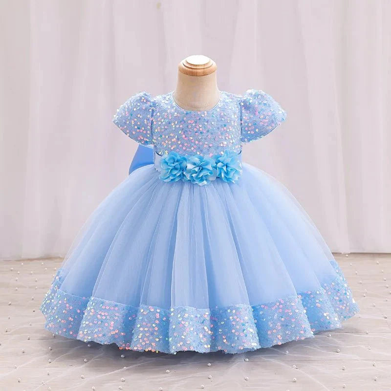 Vestido de Festa Princesa Brilhoso | 6M-5 Anos - Betina Baby