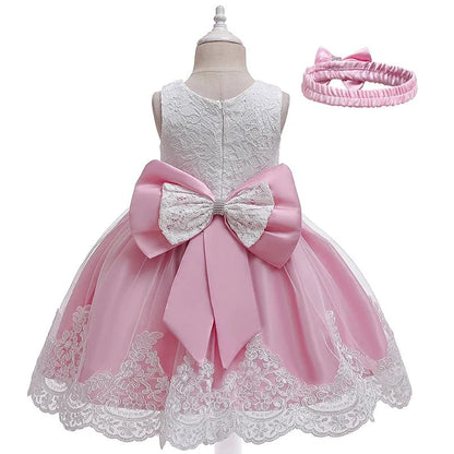 Vestido de Festa Tule Bordado | 0 - 24 Meses - Betina Baby