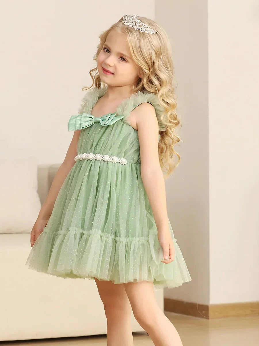 Vestido De Festa Tule Princesa | 6M-6 Anos