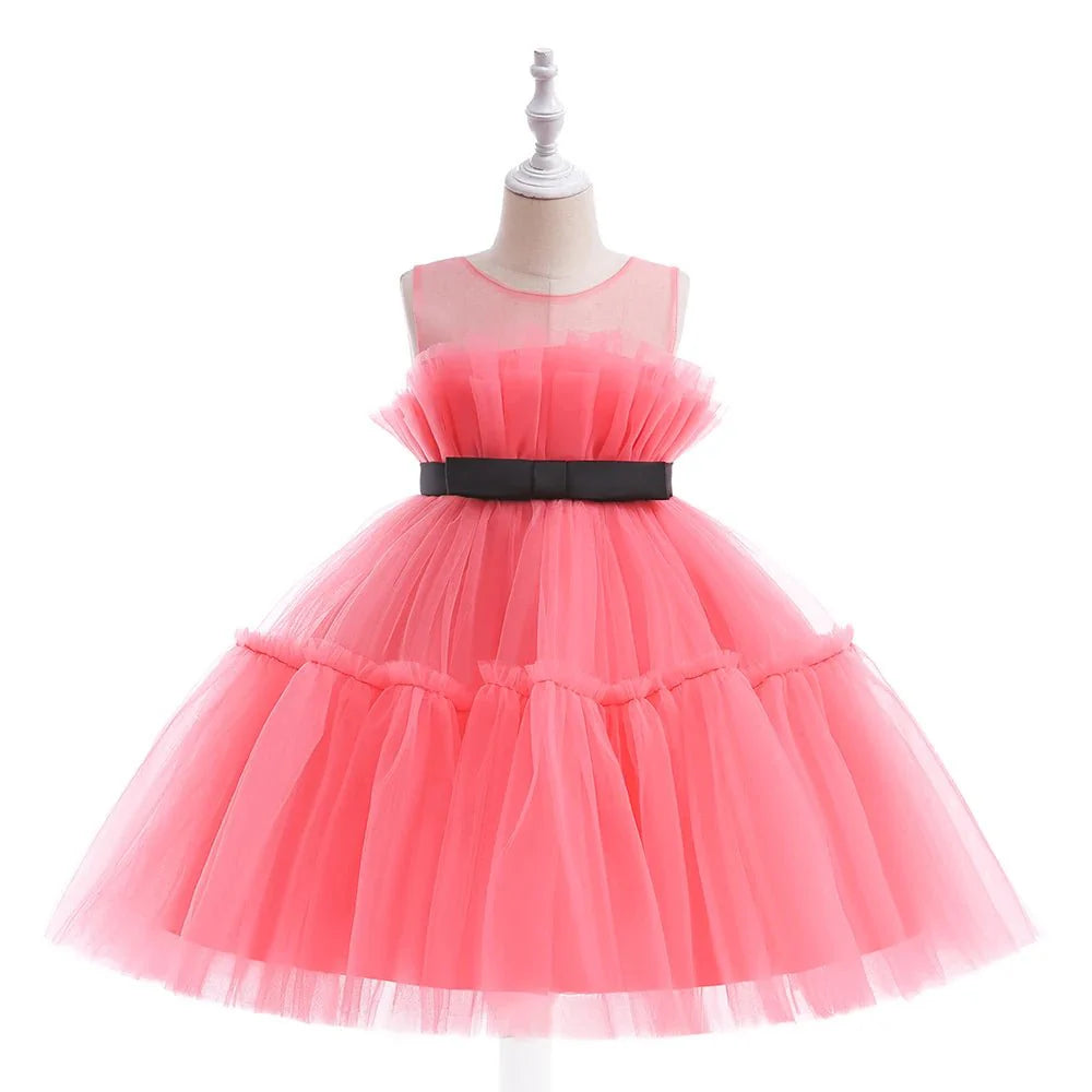 Vestido de Festa Tule Rodado | 9M - 3 Anos - Betina Baby