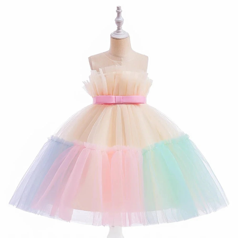 Vestido de Festa Tule Rodado | 9M - 3 Anos - Betina Baby