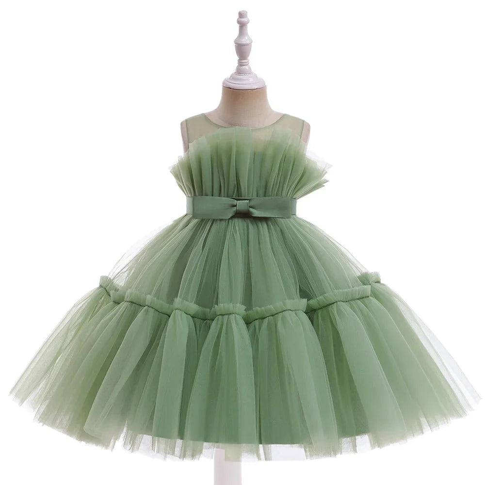 Vestido de Festa Tule Rodado | 9M - 3 Anos - Betina Baby