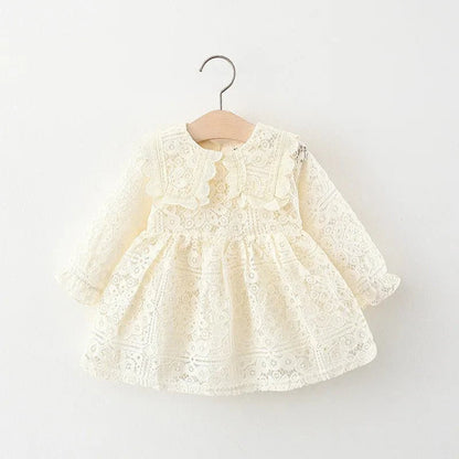 Vestido Manga Mocinha Renda | 6M-3Anos - Betina Baby