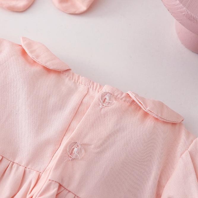 Vestido Mocinha Bordado | 0-18 Meses