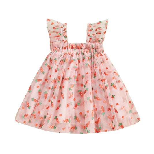 Vestido Tule Cenourinha | 6M - 3 Anos - Betina Baby