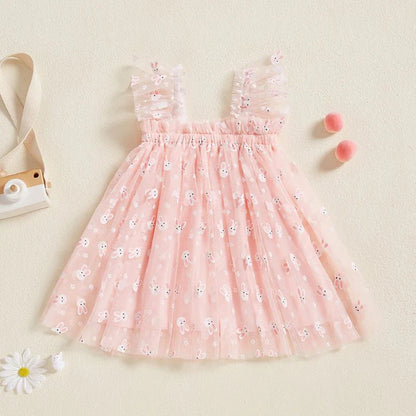 Vestido Tule Coelhinho | 6M-3 Anos