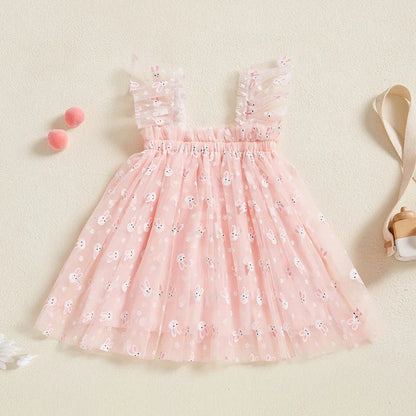 Vestido Tule Coelhinho | 6M-3 Anos