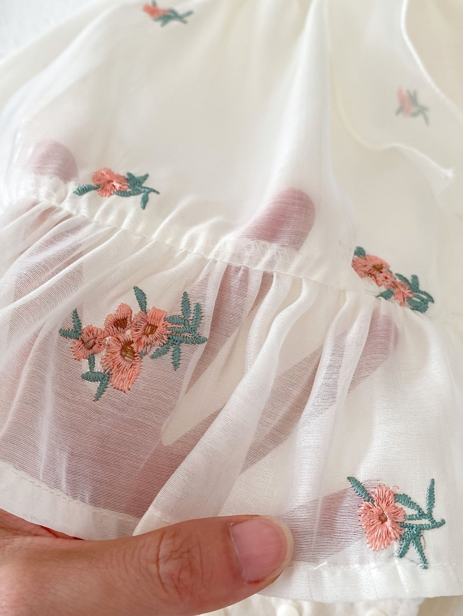 Vestido Tule Flores | 0-18 Meses