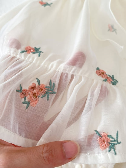 Vestido Tule Flores | 0-18 Meses