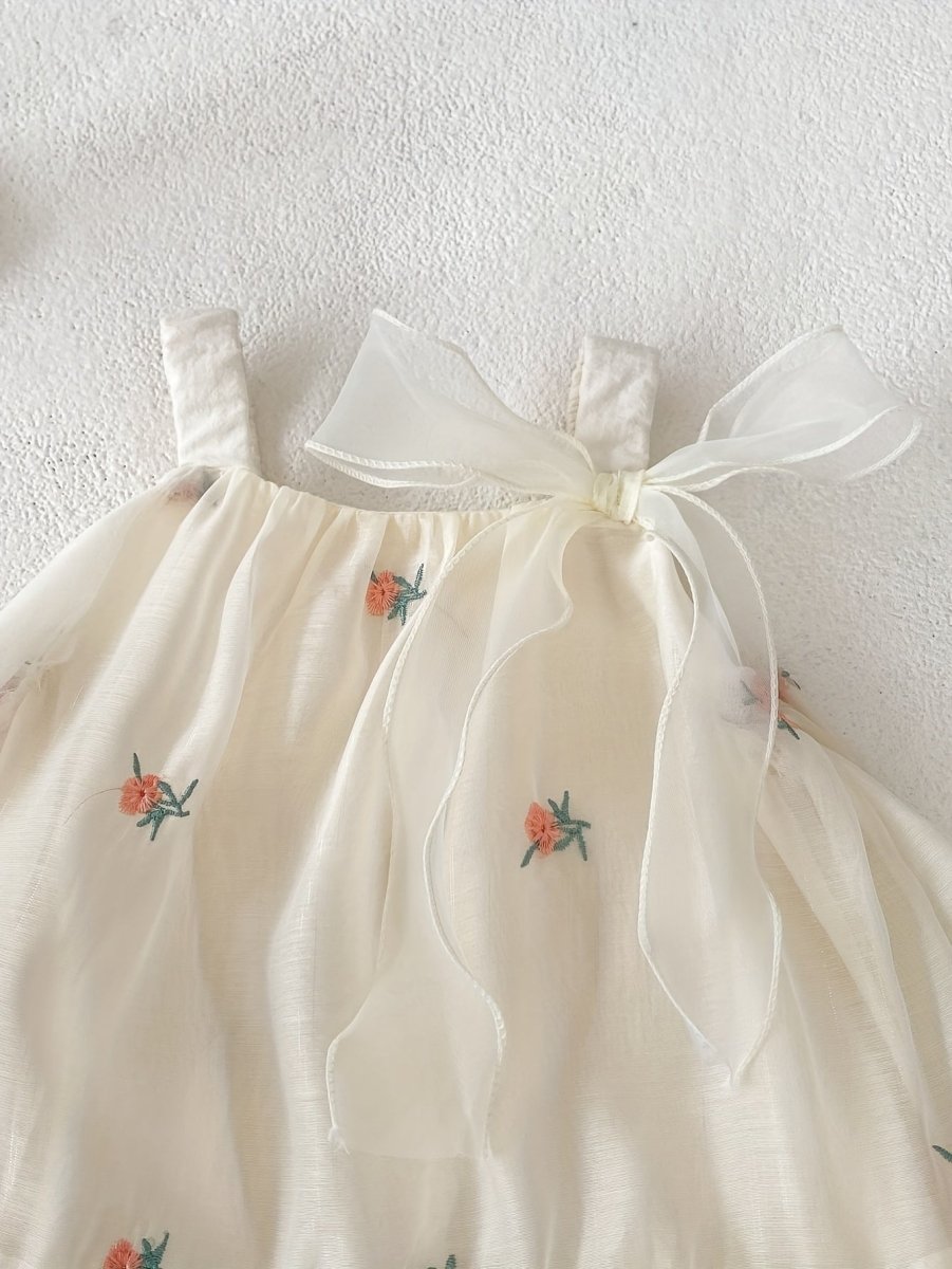 Vestido Tule Flores | 0-18 Meses