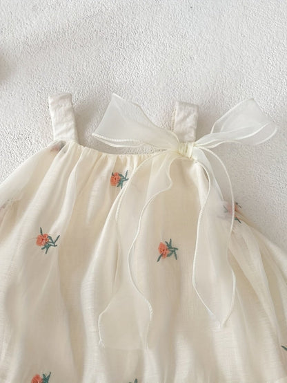 Vestido Tule Flores | 0-18 Meses