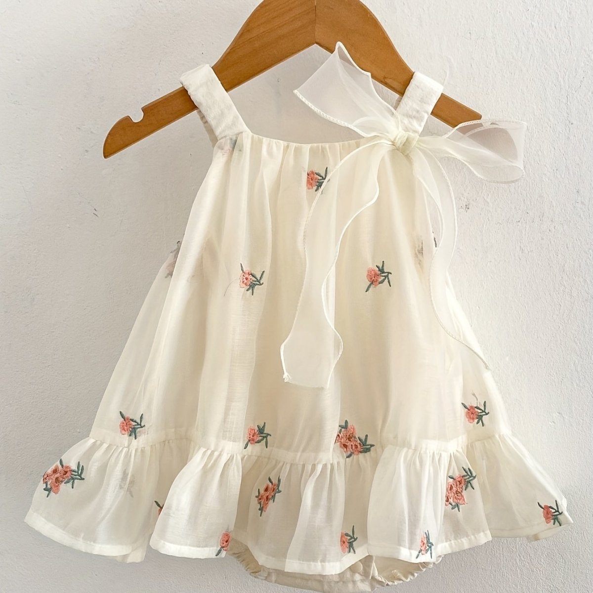 Vestido Tule Flores | 0 - 18 Meses - Betina Baby