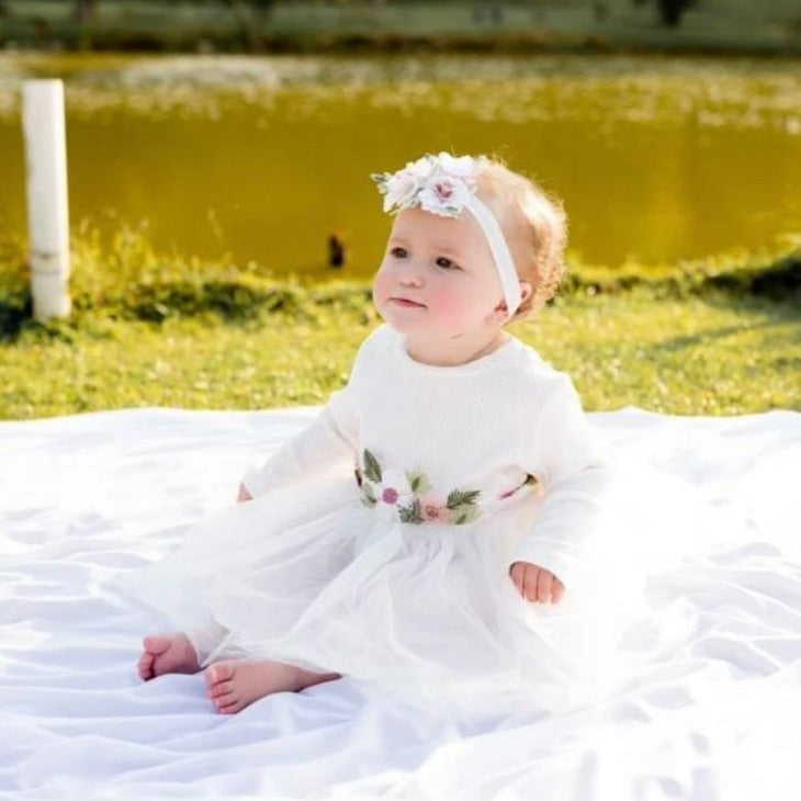 Vestido Tule Flores | 0-24 Meses