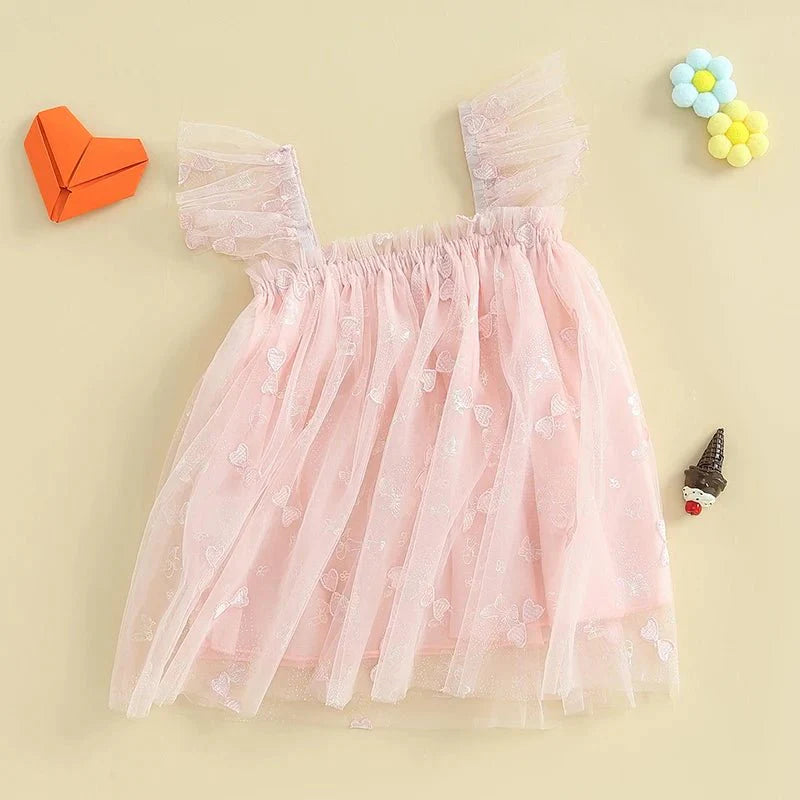 Vestido Tule Lacinhos | 6M-4 Anos