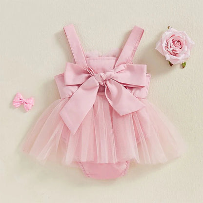 Vestido Tule Maxi Flor | 0-18 Meses