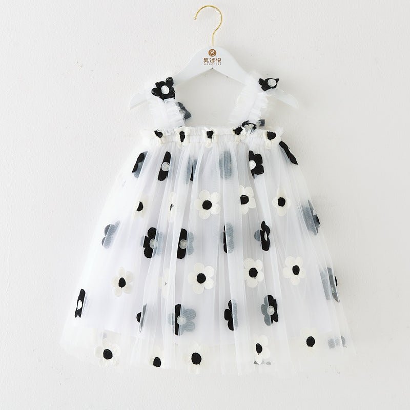 Vestido Tule Maxi Flores | 0 - 24 Meses - Betina Baby